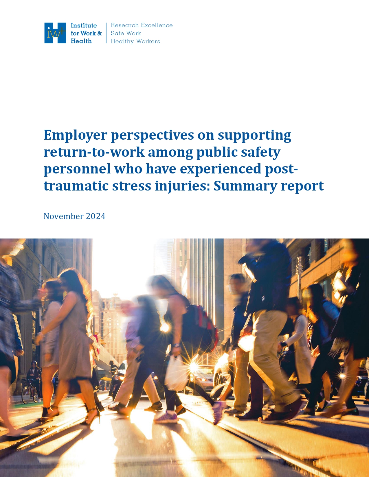 Cover of report