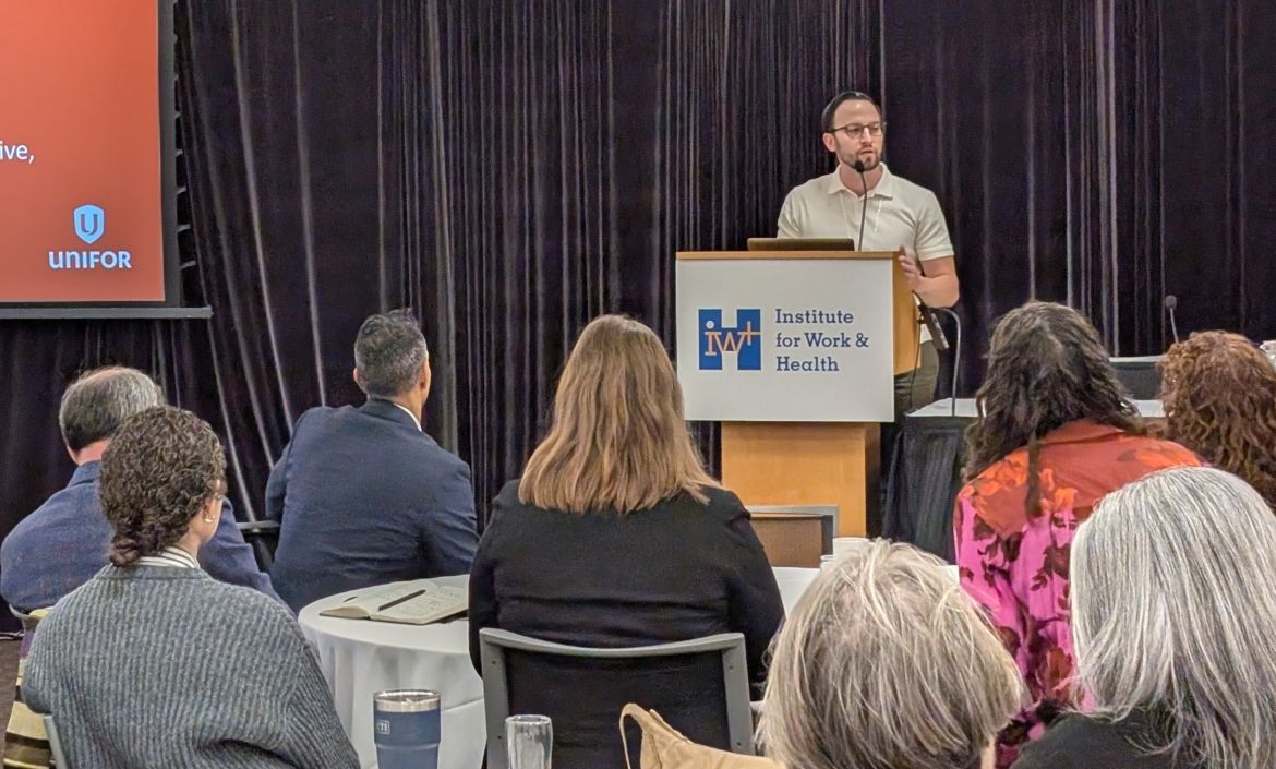 Ryan Rodrigues speaks at the PAIQ launch event.