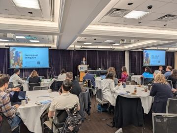 Dr. Arif Jetha speaks at the PAIQ launch event.