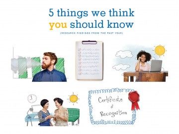 Five images from 5 things you should know handout