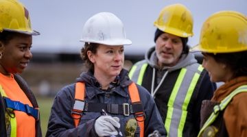 A group of construction workers