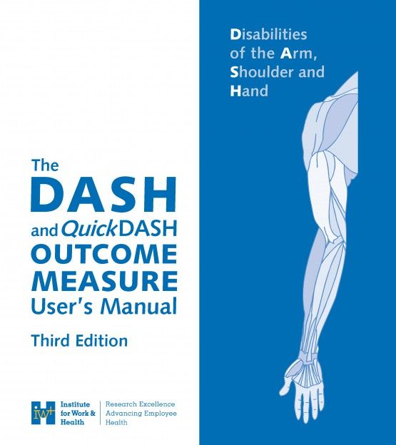 Front cover of Disabilities of the Arm Shoulder and Hand Outcome Measure user's manual