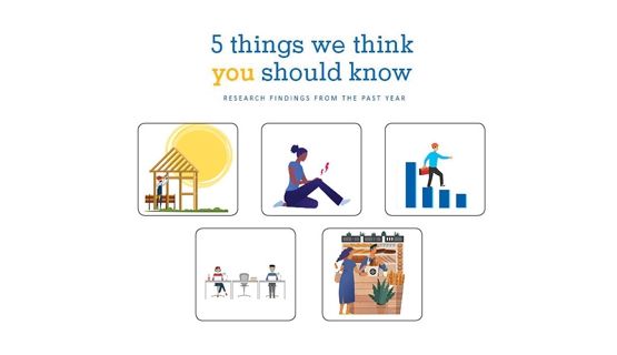 Title: 5 things we think you should know, and five thumbnail images