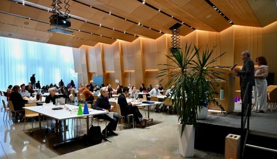 Speakers address participants at IDEA Symposium