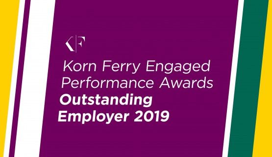 Korn Ferry Engaged Performance Awards Outstanding Employer 2019 badge