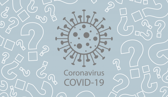 A grey coronavirus amid question marks