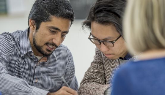 fellowship student and researcher working together Thumbnail